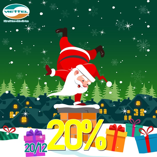 Viettel khuyến mãi 20% giá trị thẻ nạp ngày vàng 20/12/2019 