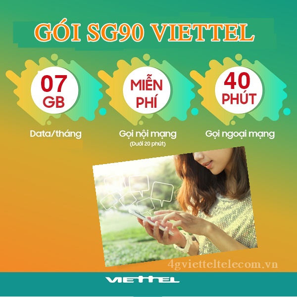 Cách đăng ký gói SG90 Viettel nhận 9GB chỉ 90,000đ 