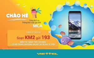 Đăng ký MCA nhận siêu phẩm Samsung S8 cùng Viettel