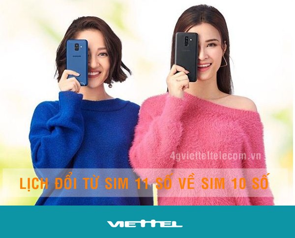 Siêu Hot: Đã có lịch chuyển đổi sim 11 số về sim 10 số mạng Viettel