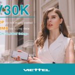Đăng ký gói cước V30K Viettel có ngay 100p gọi và 200MB chỉ 30,000đ
