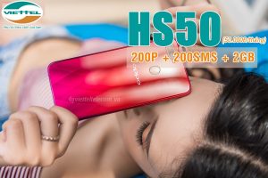 Đăng ký gói cước HS50 mạng Viettel nhận 200sms, 200 phút thoại và 2GB