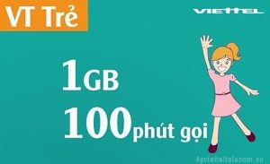 Đăng ký gói VT Trẻ mạng Viettel nhận 1GB và 100 phút gọi