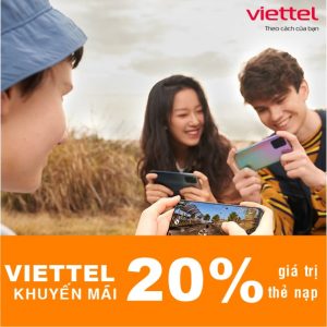 Vui Trung Thu: Viettel khuyến mãi 20% thẻ nạp duy nhất 20/9/2021 trên toàn mạng